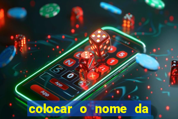 colocar o nome da pessoa no congelador